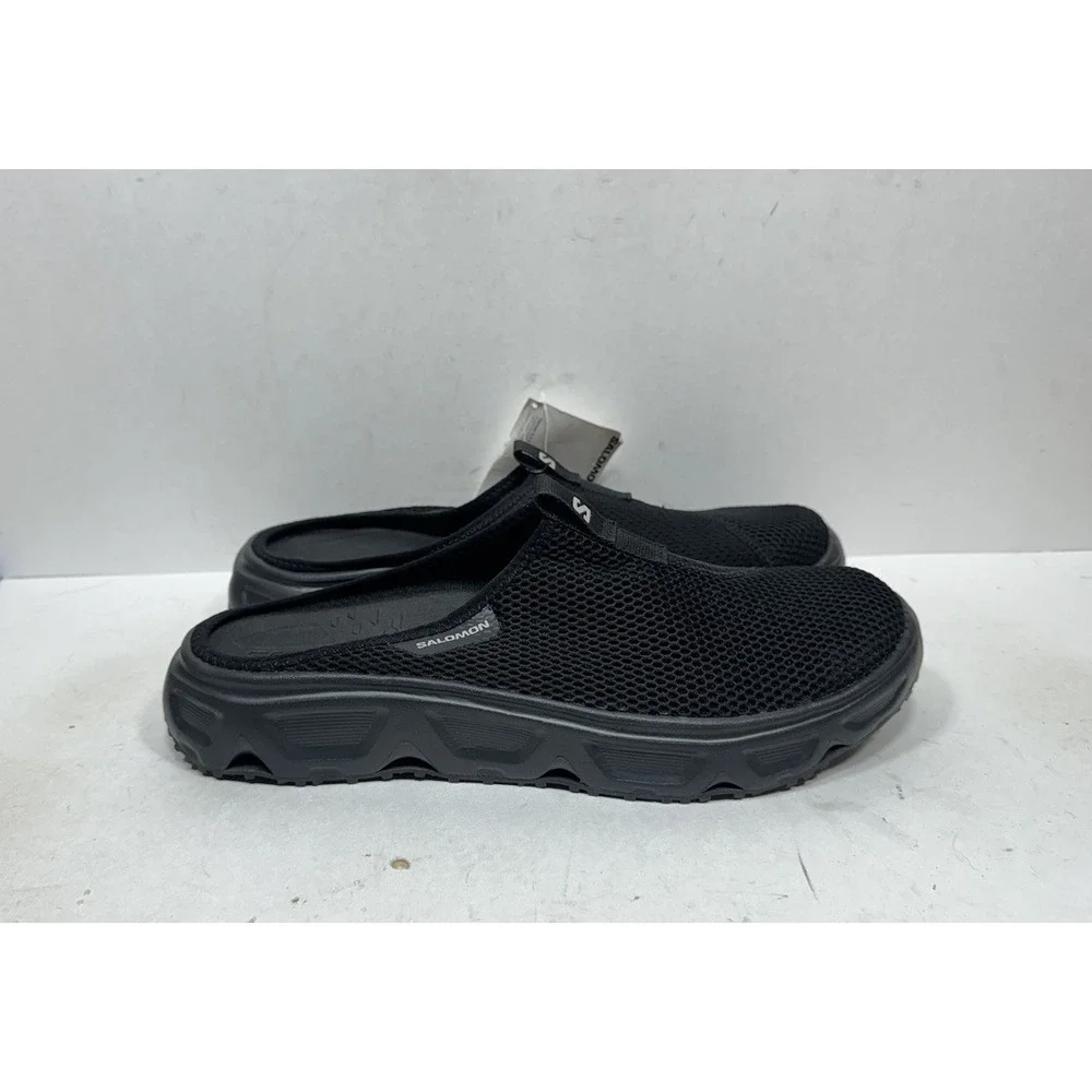 Salomon Reelax Slide 6.0 Black Alloy 471120 Slides Men's Size 10.5 Shoes